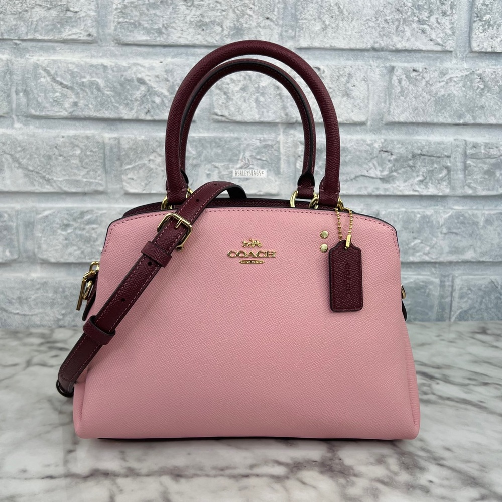 Coach Pink and Burgundy Satchel